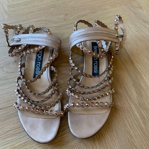 sergio rossi kimberly crystal gladiator sandals